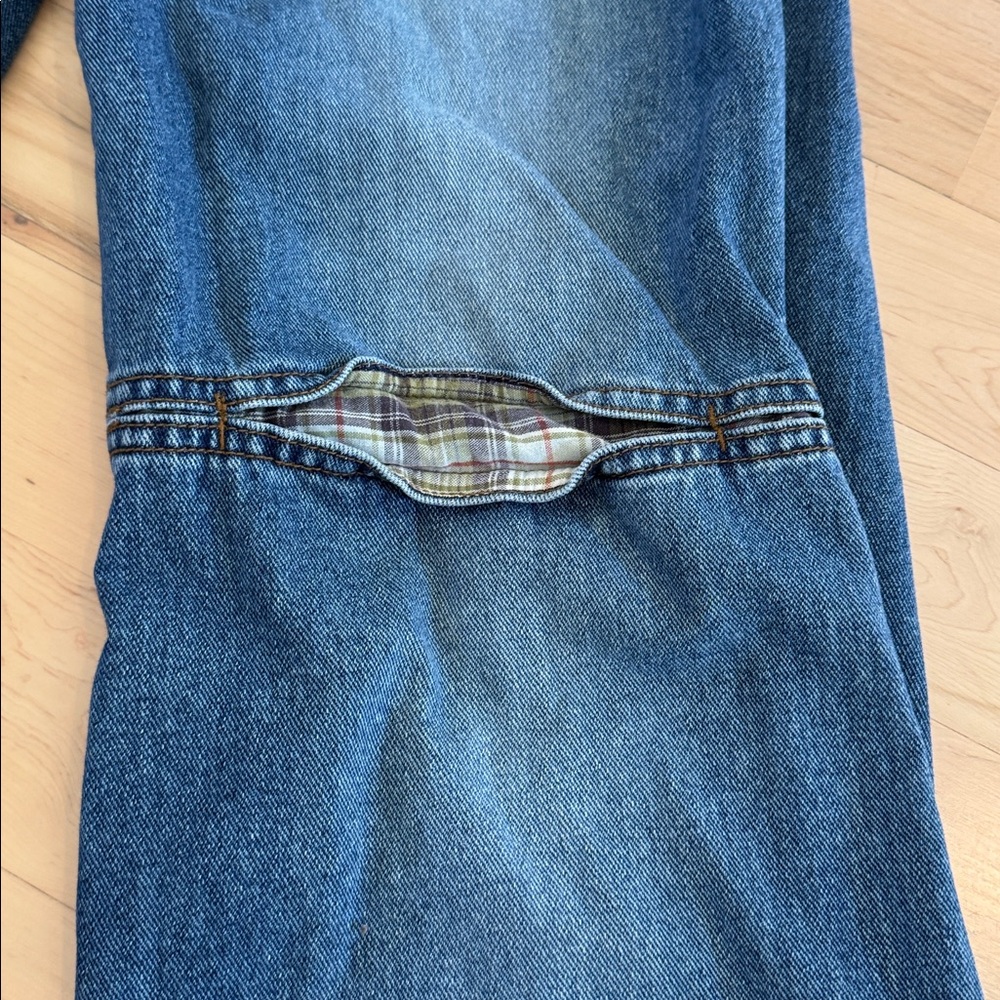 Cottagecore-Distressed Patchwork Knee-Denim Jean … - image 5